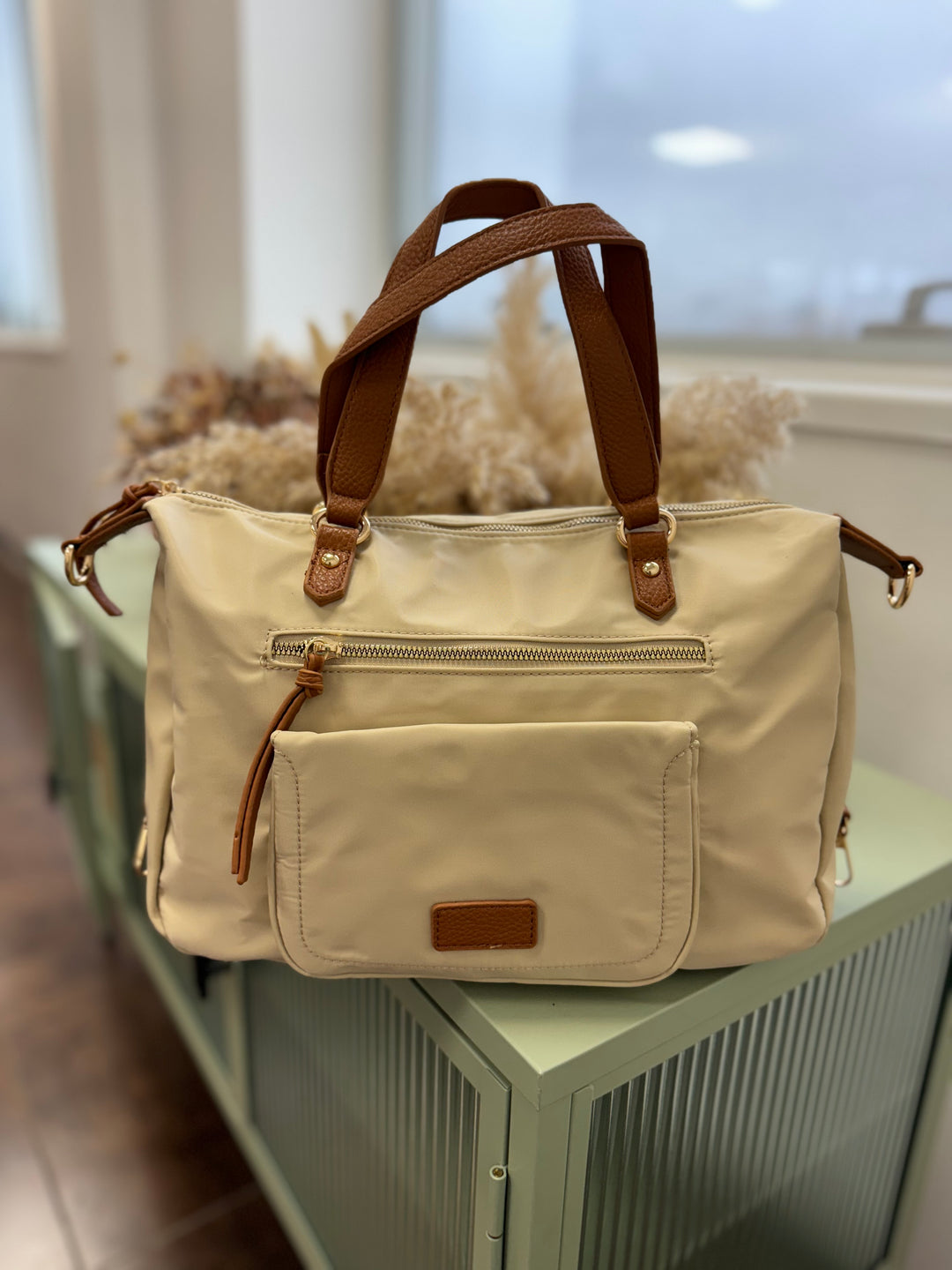 Bolso Bandolera Zambia Beige fuerte