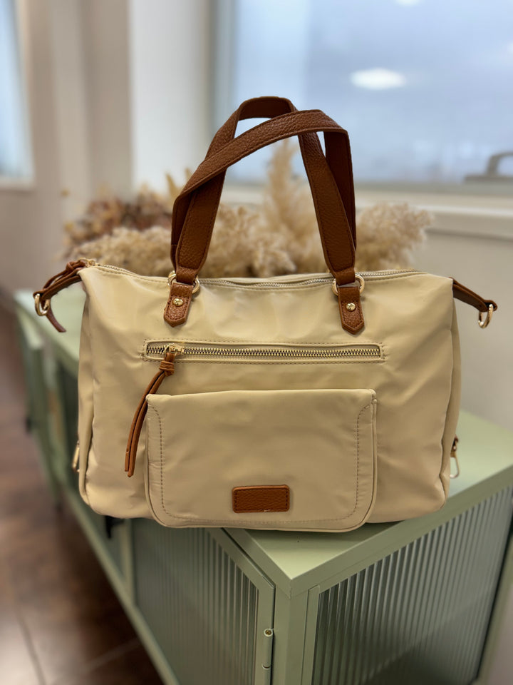 Bolso Bandolera Zambia Beige fuerte