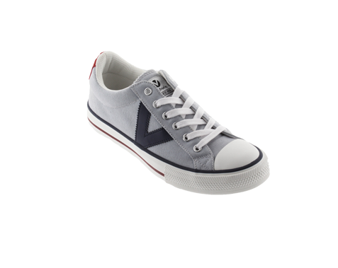 Zapatillas Tribu Lona Contraste Gris