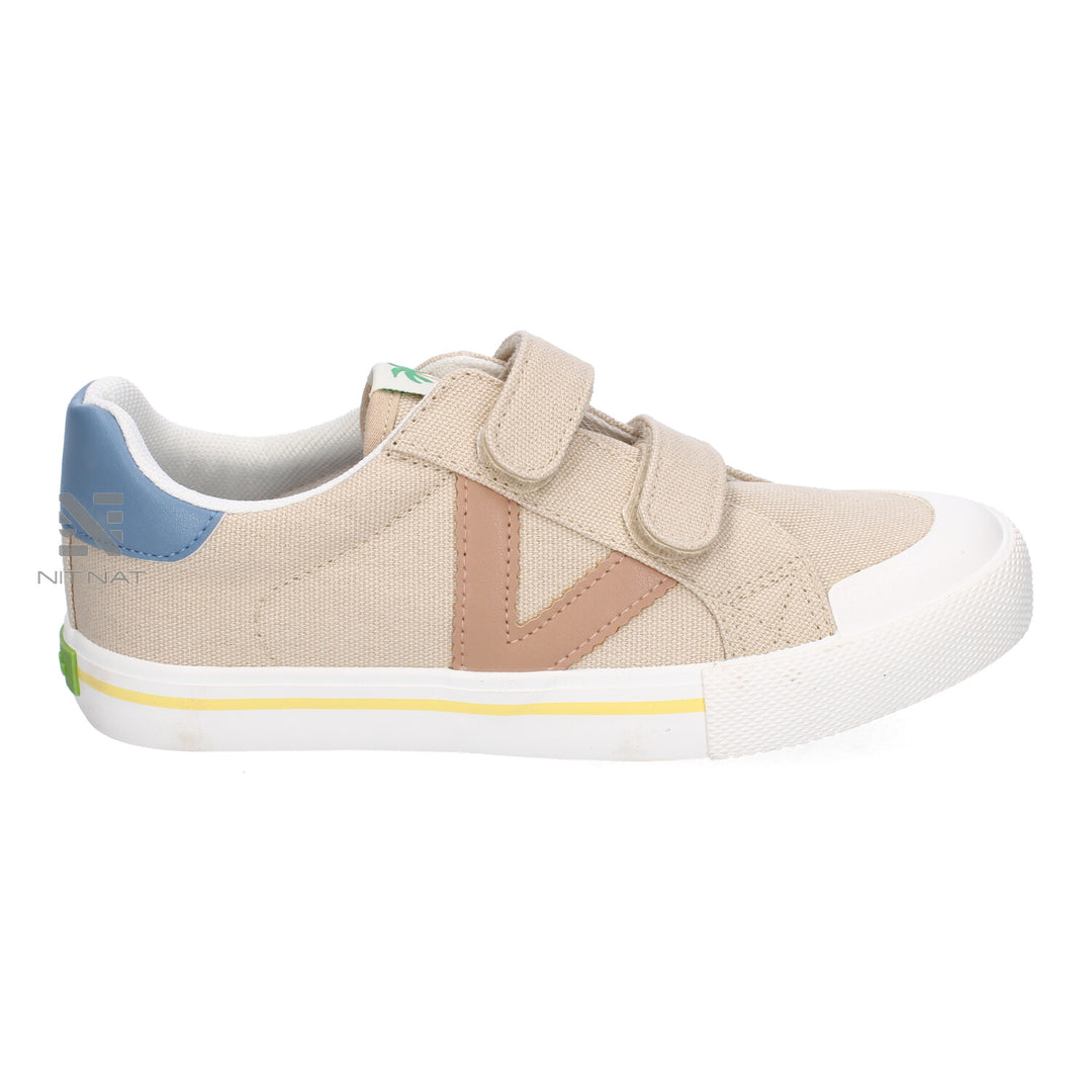 Zapatillas Tribu tiras Lona Victoria Beige