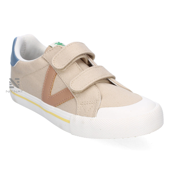 Zapatillas Tribu tiras Lona Victoria Beige