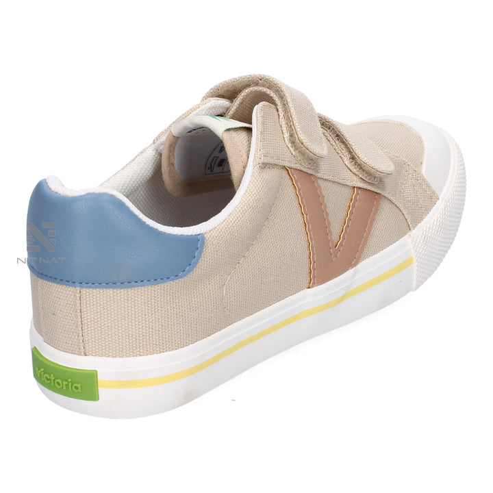 Zapatillas Tribu tiras Lona Victoria Beige