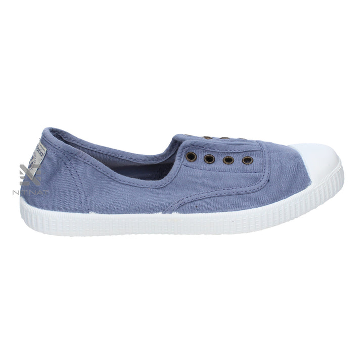 Zapatillas Inglesa  Lona Drec Azul