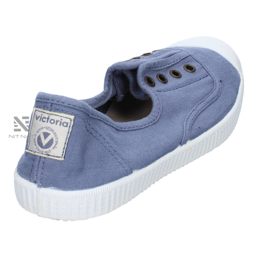 Zapatillas Inglesa  Lona Drec Azul