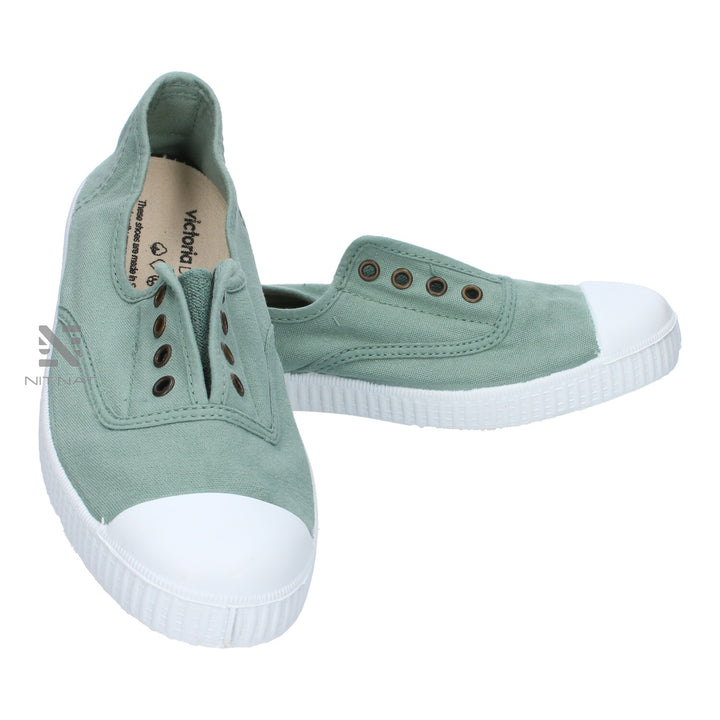 Zapatillas Inglesa  Lona Drec Verde