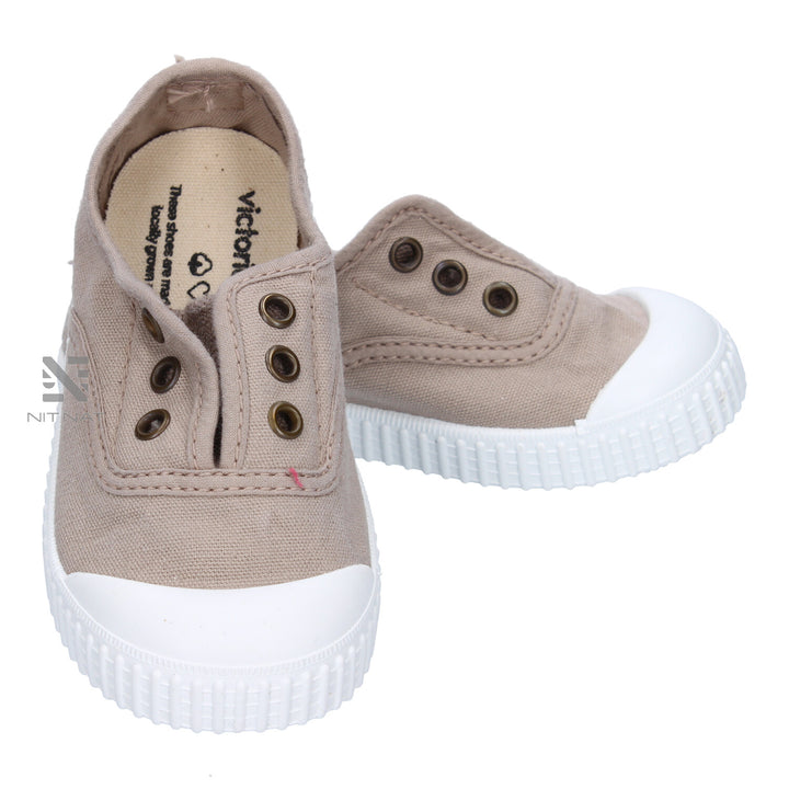 Zapatillas lona Drec Elástico Beige Victoria