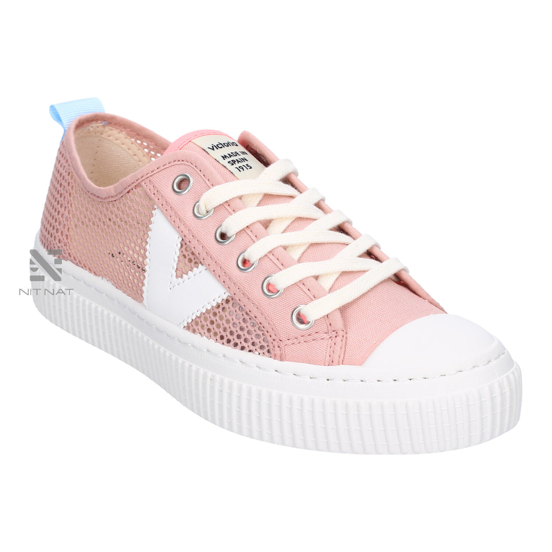 Zapatillas Victoria Basket Rejilla Rosa