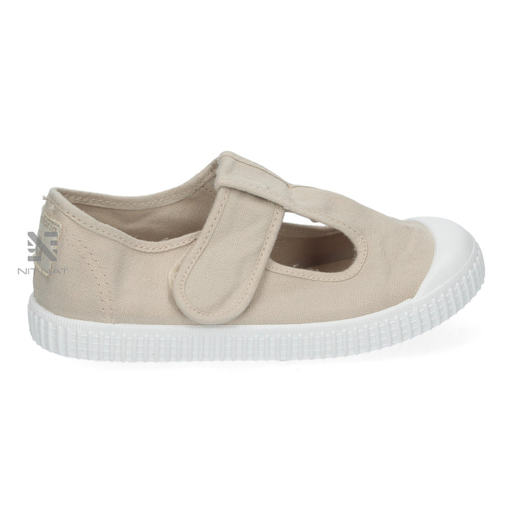 Sandalia lona reciclada Drec beige Victoria