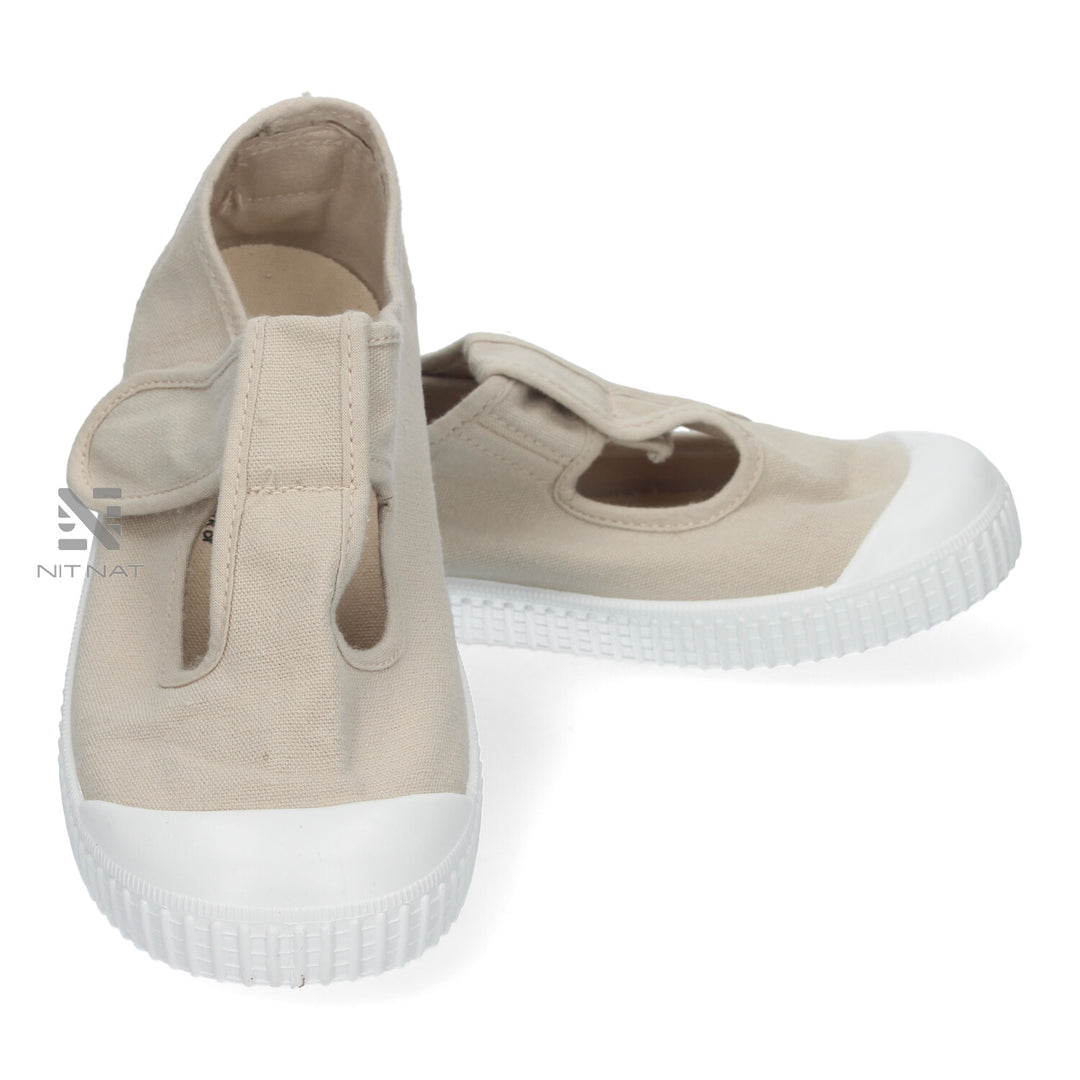 Sandalia lona reciclada Drec beige Victoria