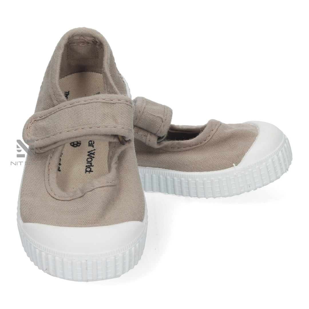 Merceditas lona reciclada Drec Beige Victoria