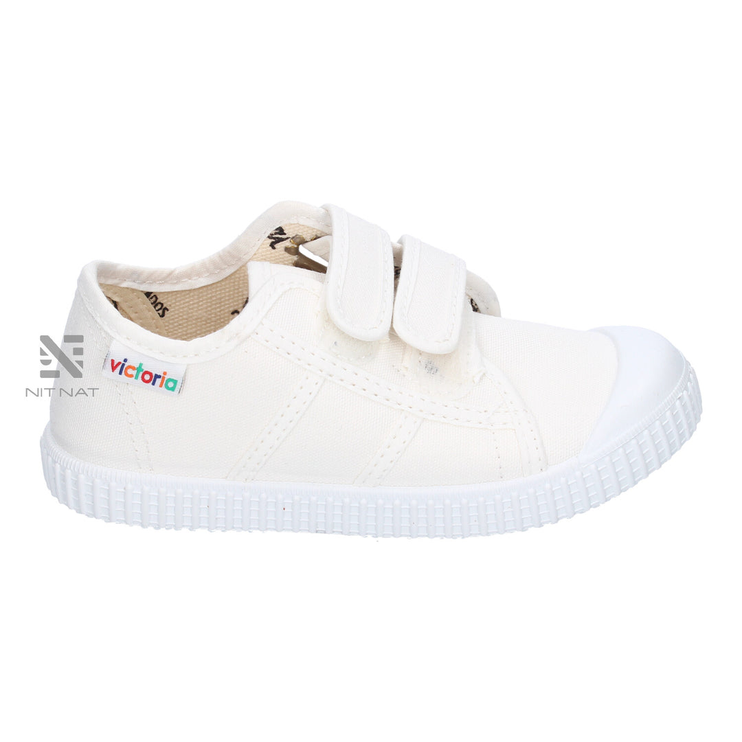 Zapatillas Tiras Lona Victoria Blanco