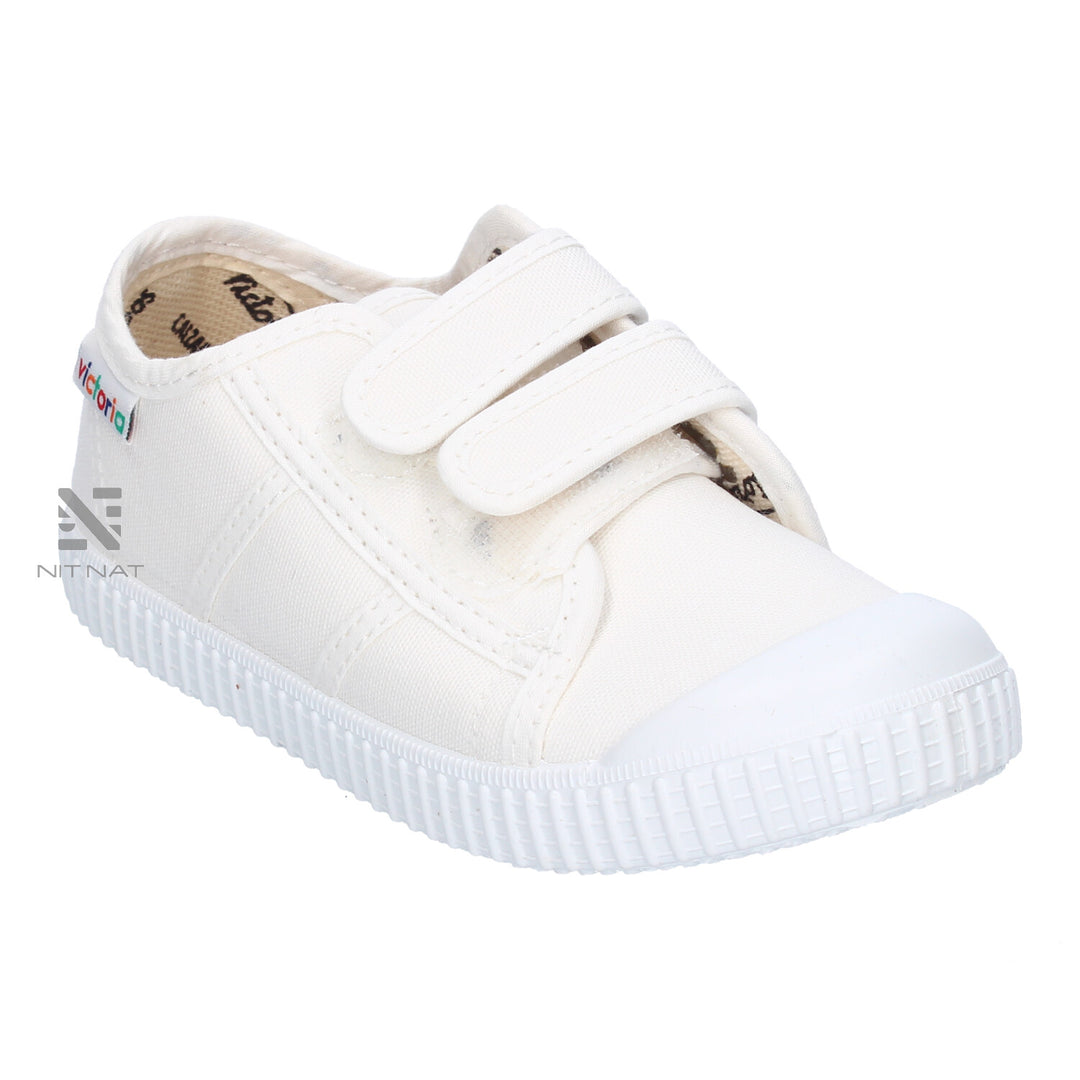 Zapatillas Tiras Lona Victoria Blanco