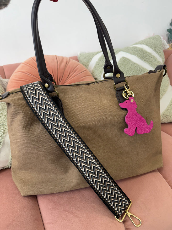 Bolso Bandolera Piel Cuqui marrón claro