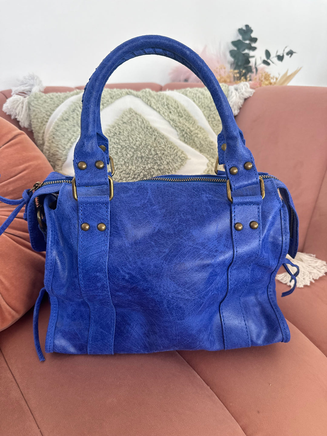 Bolso Pantera piel Azul Royal