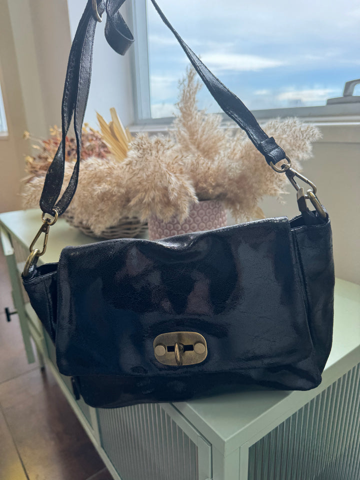 Bolso Piel Denis Negro
