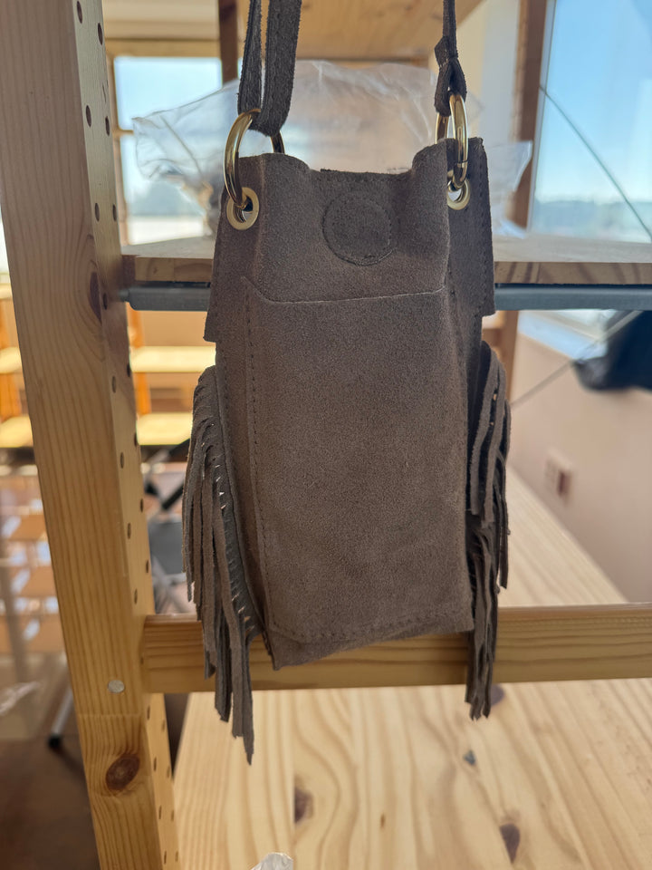 Bandolera Movil flecos Taupe