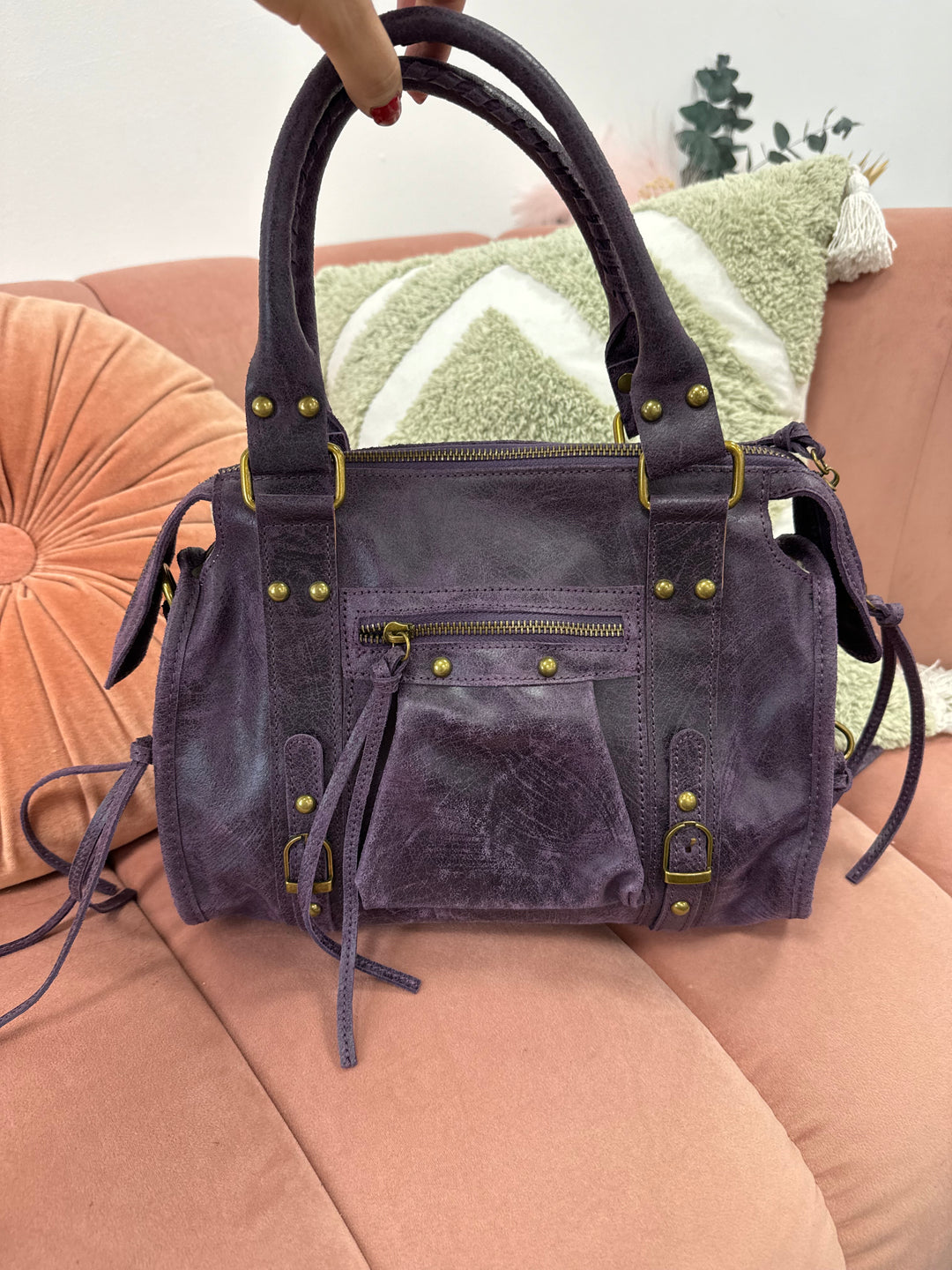 Bolso Pantera piel Morado