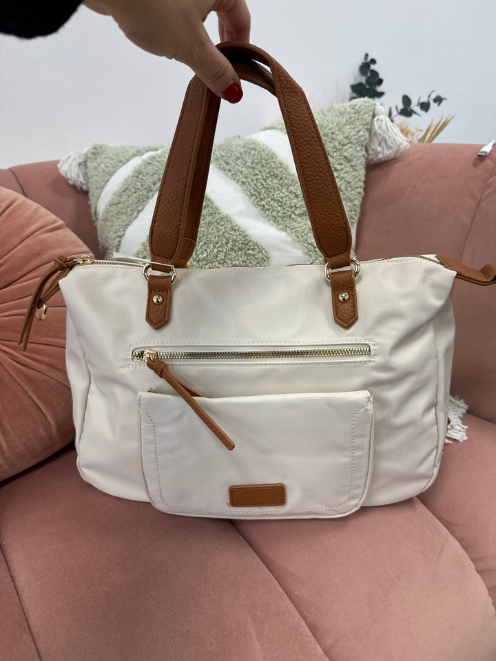 Bolso Bandolera Zambia Beige