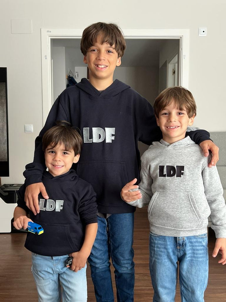 Sudadera LDF Azul Adulto Gris