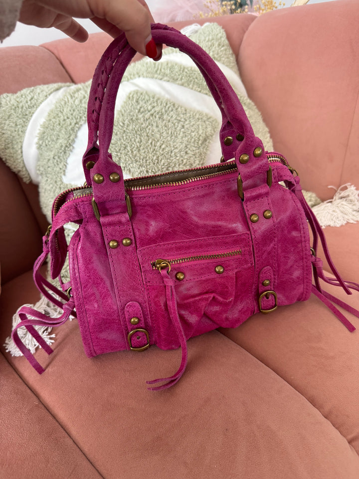 Bolso Mini Pantera piel Fucsia
