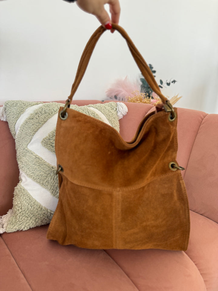 Bolso Bandolera Lewis XL Piel Camel