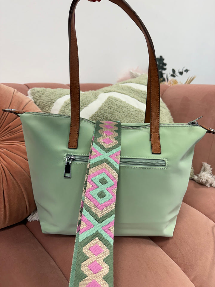 Bolso con asas Gala verde