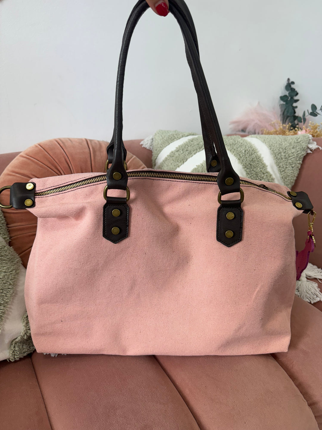 Bolso Bandolera Piel Cuqui Rosa