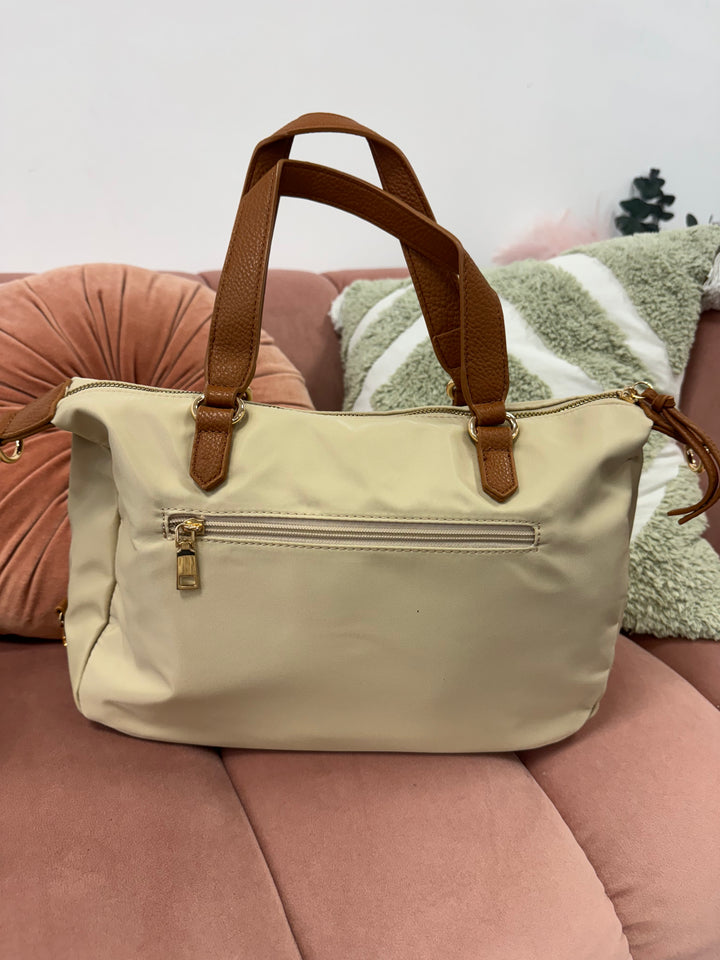 Bolso Bandolera Zambia Beige fuerte