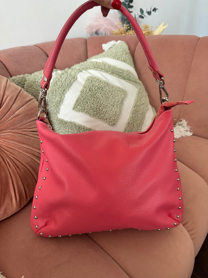 Bolso Piel Naty Verde Nude