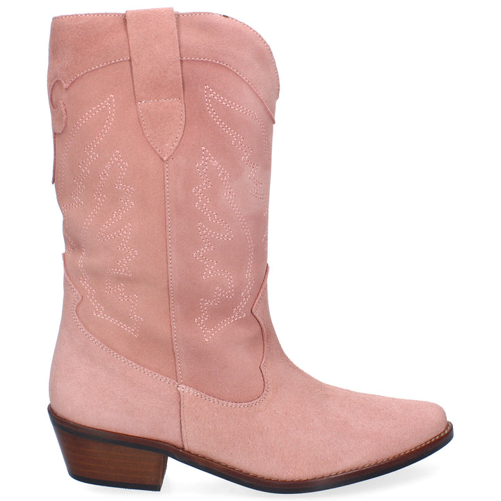 Botas Cowboy Sena Nit Nat Rosa