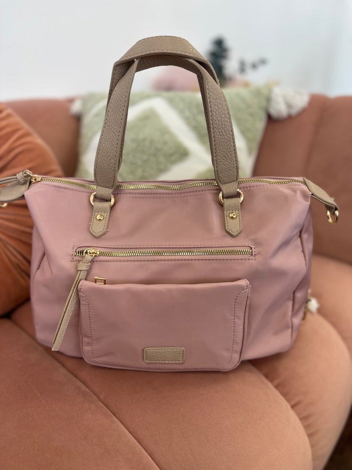 Bolso Bandolera Zambia Rosa