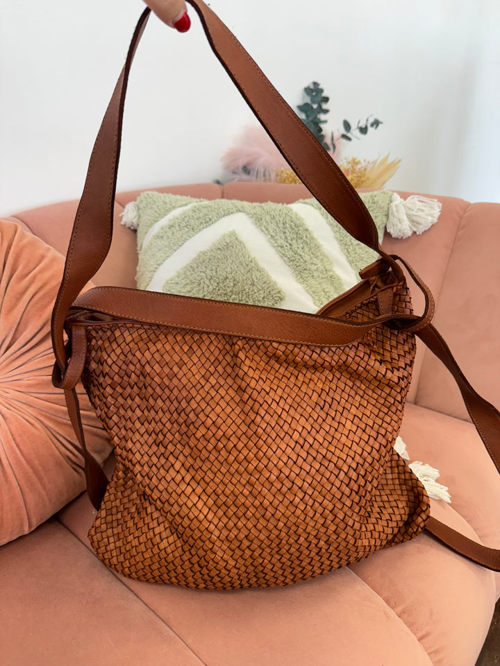 Bolso Bandolera Mónaco piel Cuero
