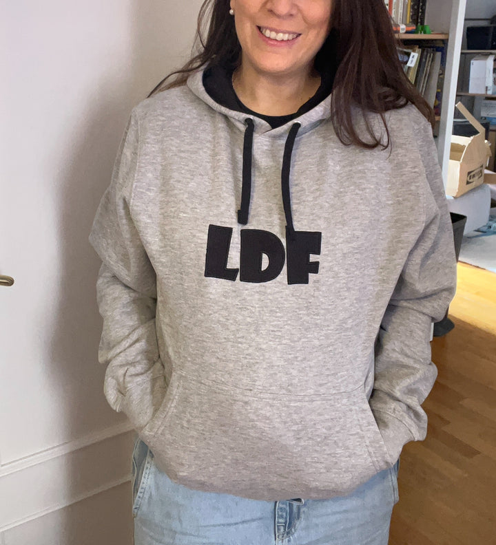 Sudadera LDF Azul Adulto Gris