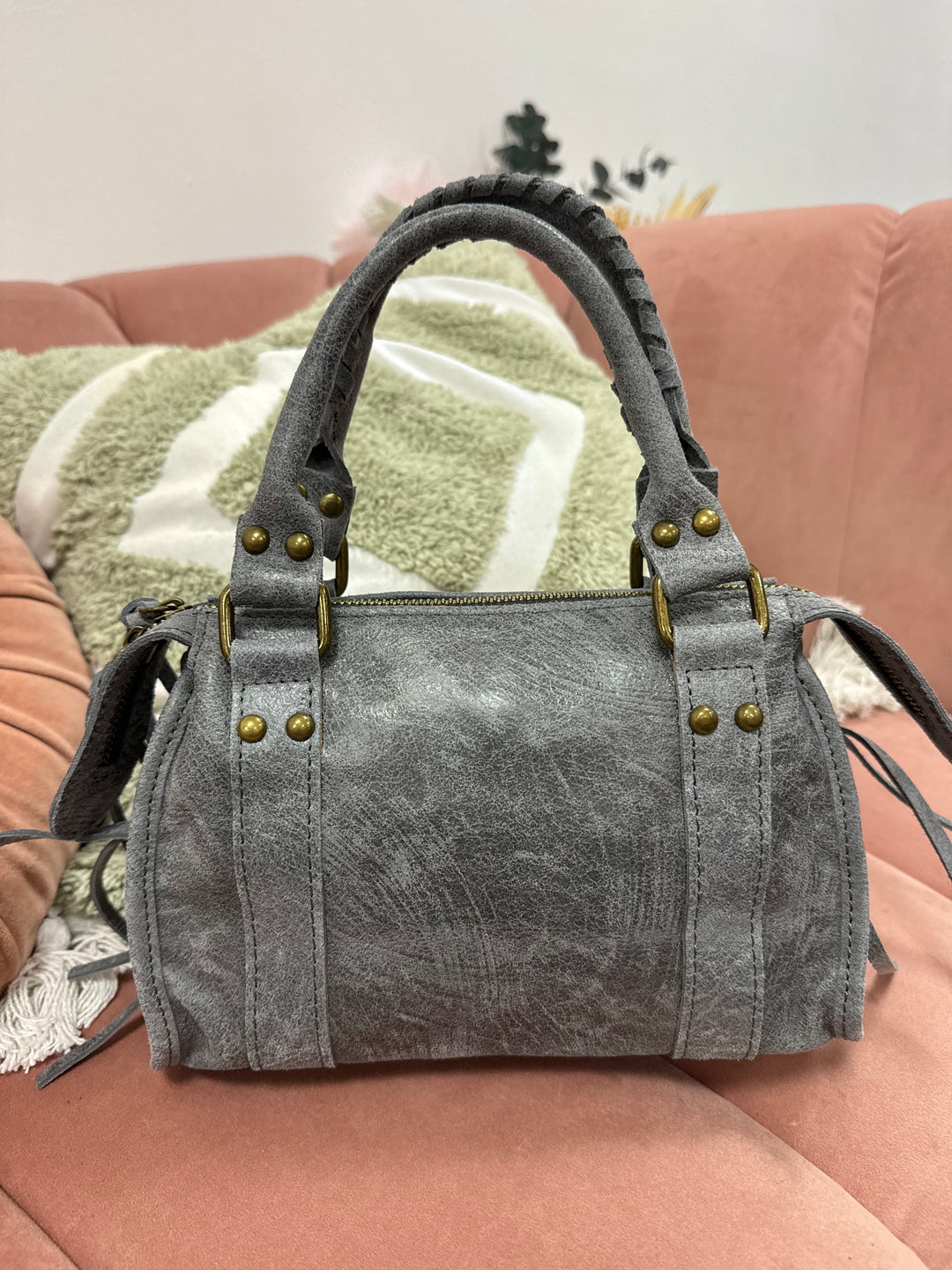 Bolso Mini Pantera piel Gris