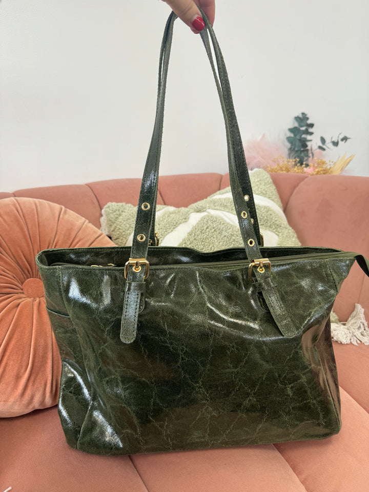 Bolso Piel Lirio Kaki