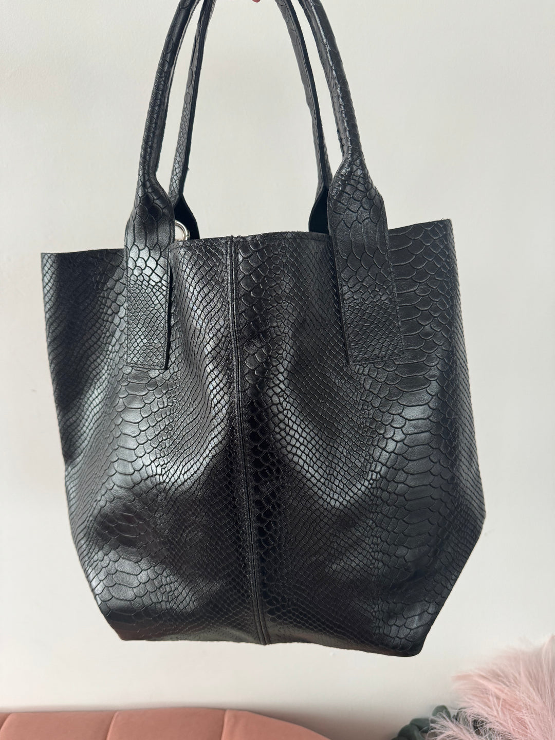 Bolso Piel Sono Coco Negro