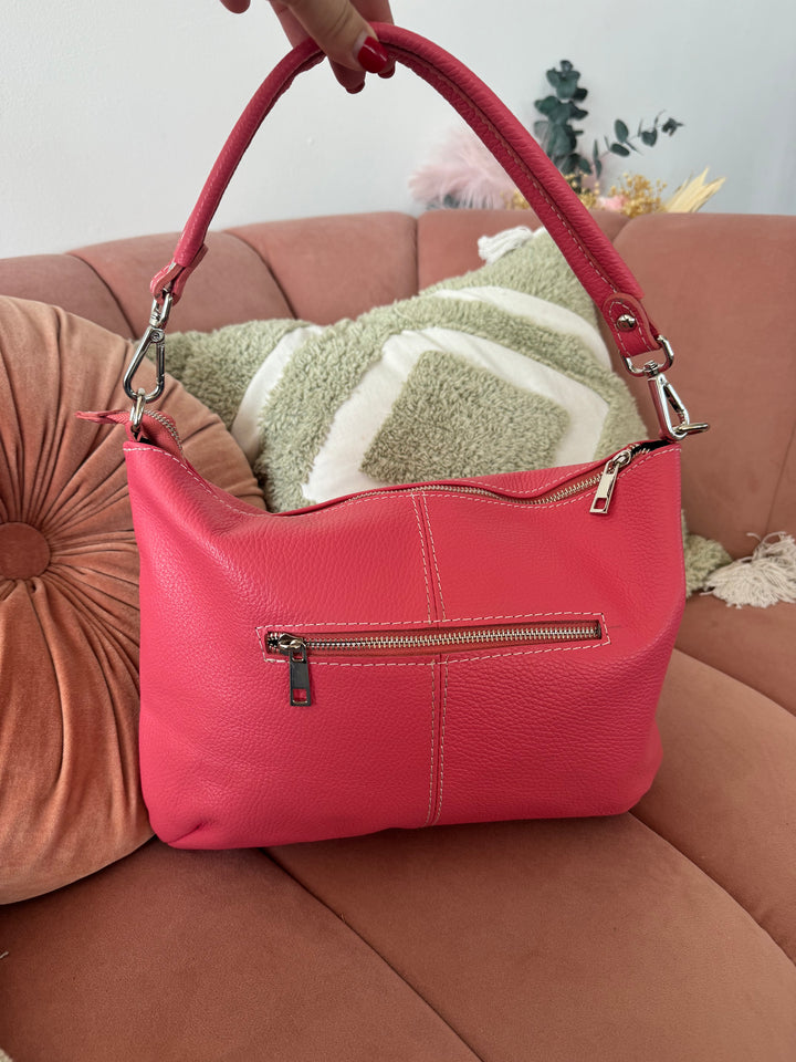 Bolso Piel Naty Verde Nude