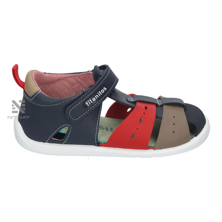 Sandalias Evo Titanitos Navy y Rojo