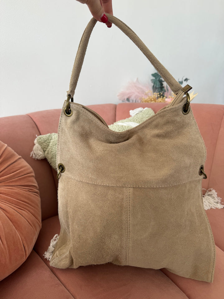 Bolso Bandolera Lewis XL Piel Arena
