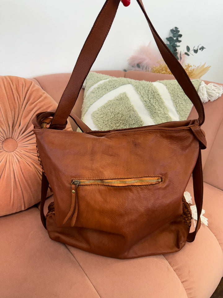 Bolso Bandolera Mónaco piel Cuero