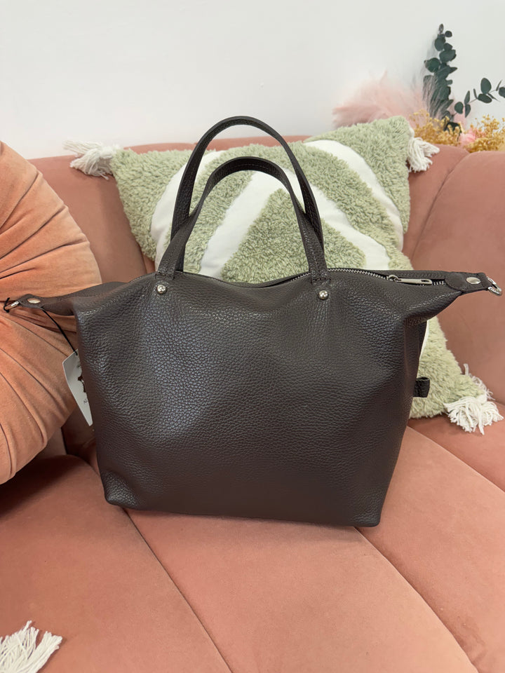 Bolso Piel Armoni Chocolate