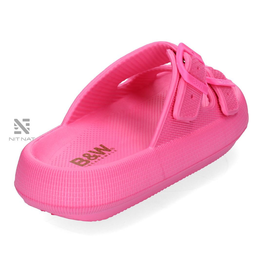 Sandalias Doble hebilla B&W Rosa