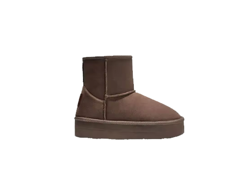 Botas Australianas Conguitos Repelentes agua Lacito plataforma Taupe