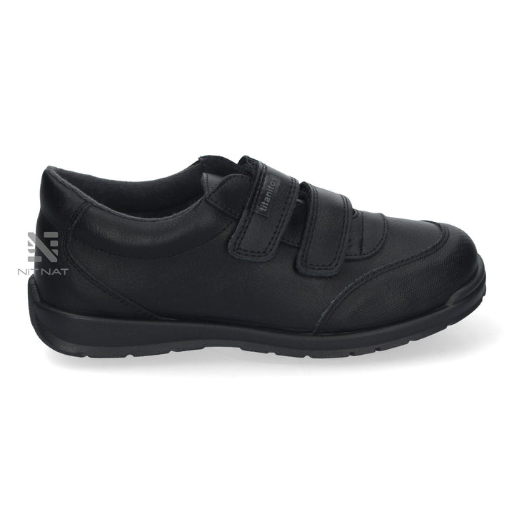 Zapato Colegial Lavable Titanitos Apolo Negro