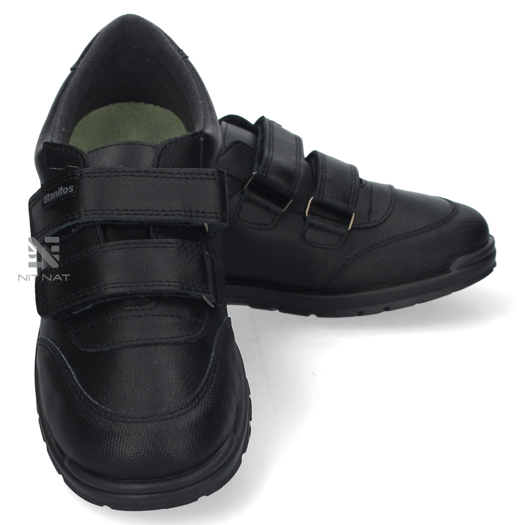 Zapato Colegial Lavable Titanitos Apolo Negro