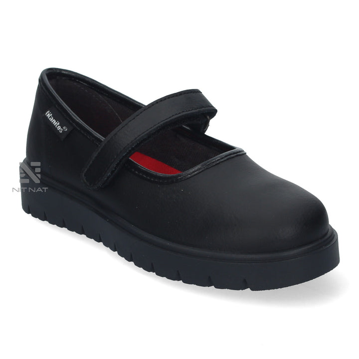 Zapato Colegial Lavable Titanitos Juno Negro