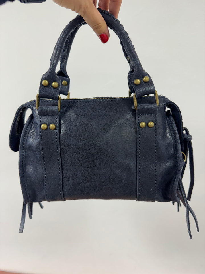 Bolso Mini Pantera piel Azul Marino