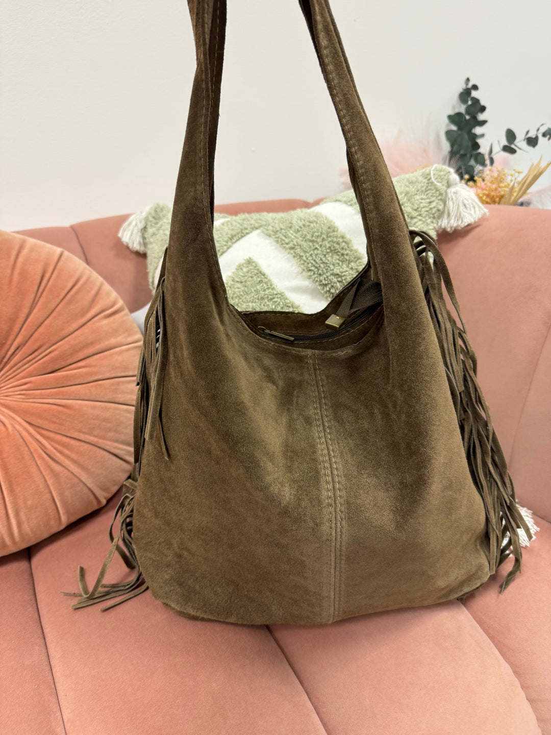 Bolso Saco indy piel Topo