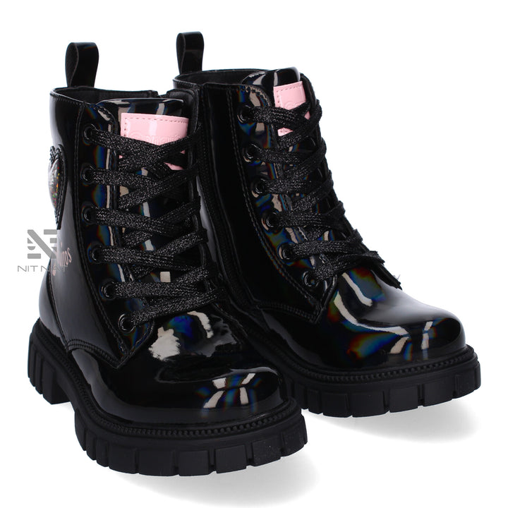 Botas Conguitos Militares Corazón Negras