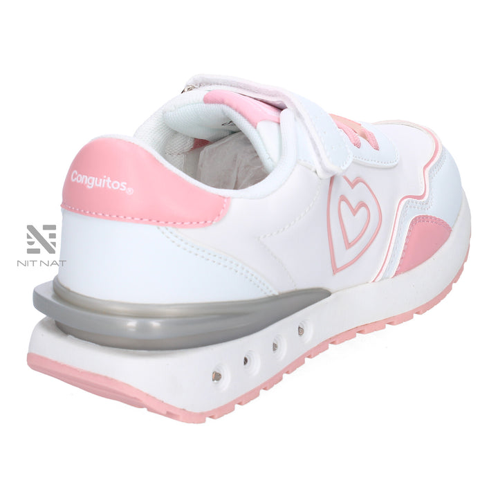 Zapatillas Conguitos Corazón Luces Rosa